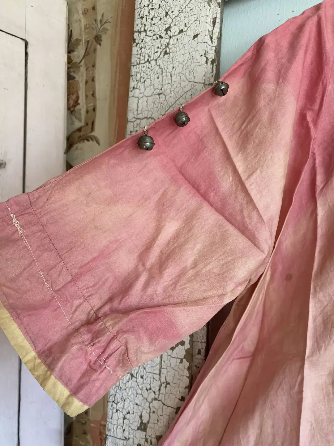 Antique Clown Costume Timeworn Faded Pink