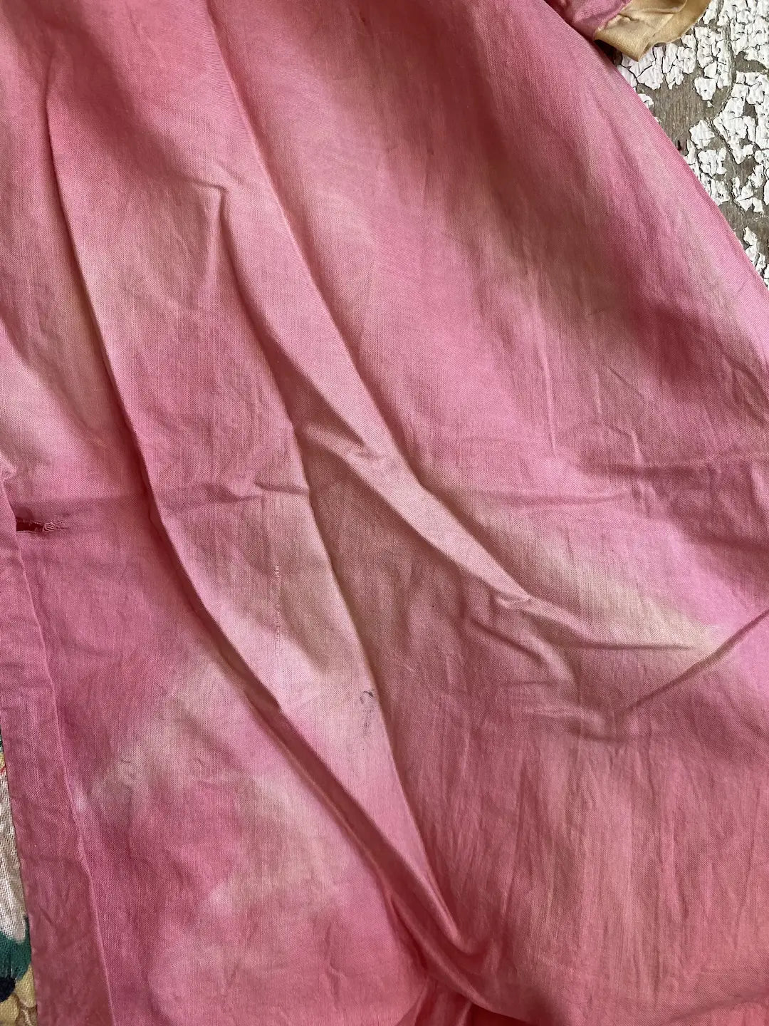 Antique Clown Costume Timeworn Faded Pink