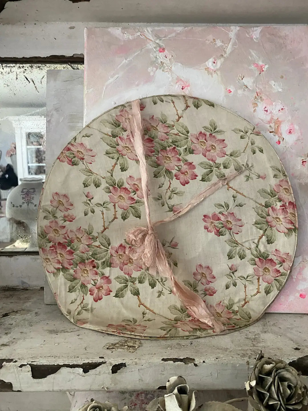 Antique Pink Fabric Holder Case