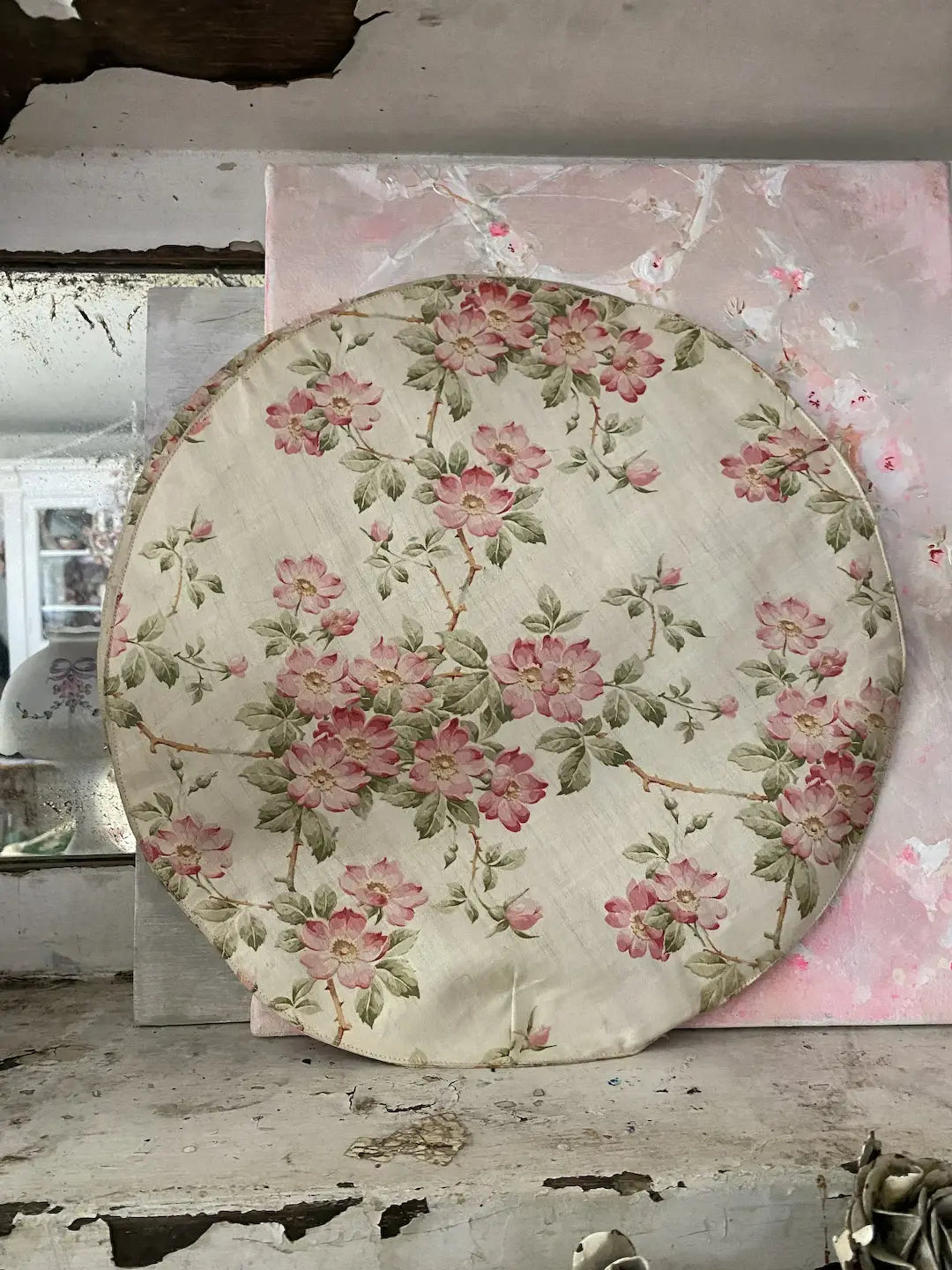 Antique Pink Fabric Holder Case