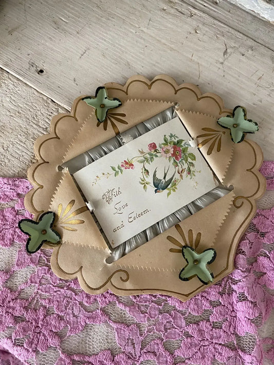 Antique Victorian Valentine Greeting Card