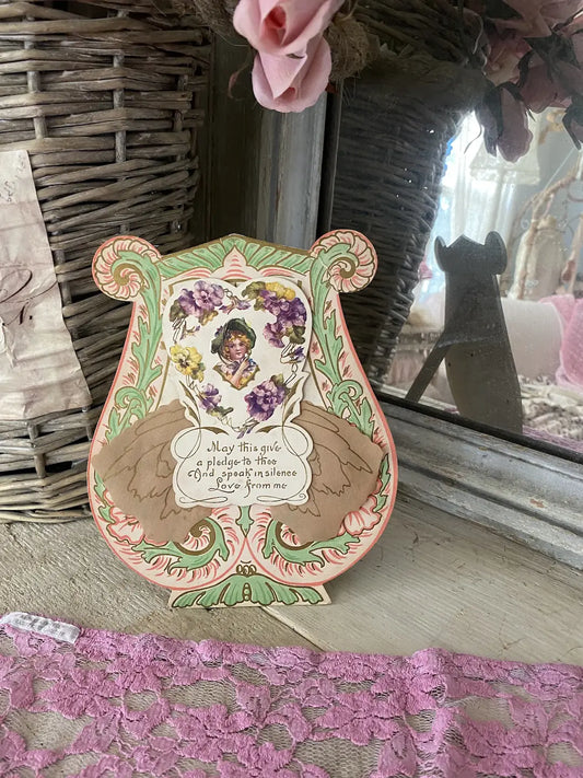 Antique Victorian Valentine Greeting Card