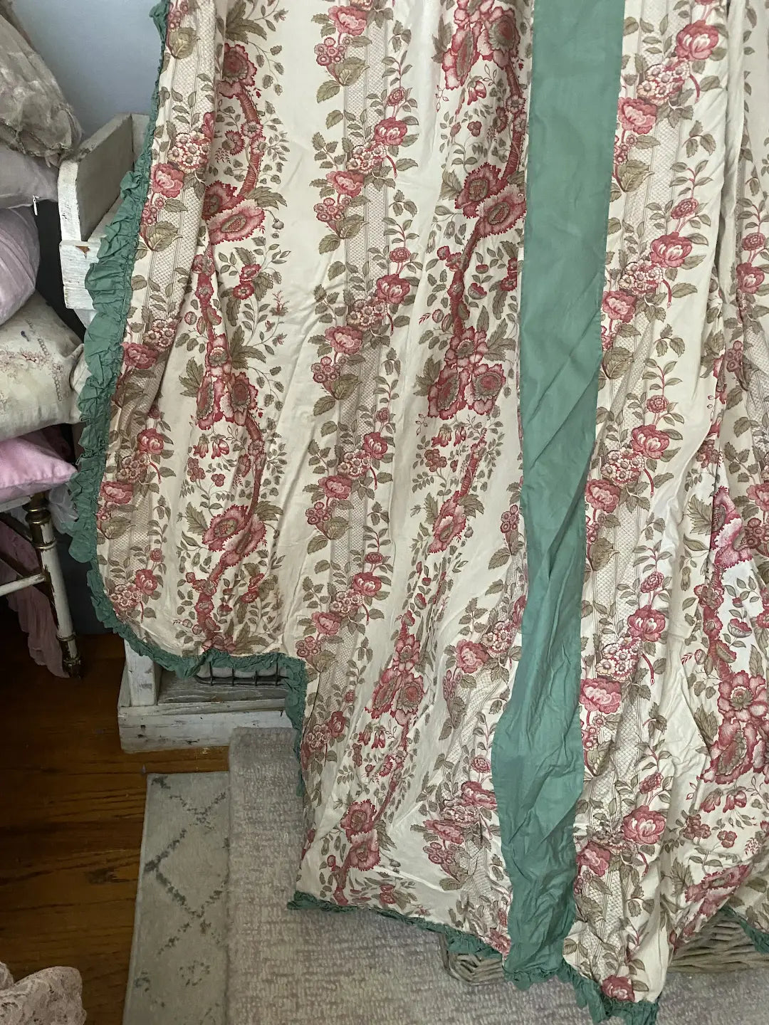 Antique French Bedspread Coverlet