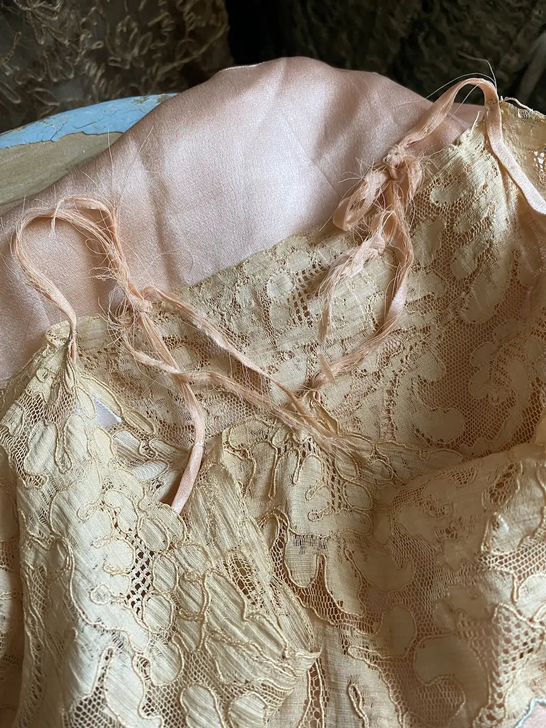 Antique 1920's Pink Silk Romper