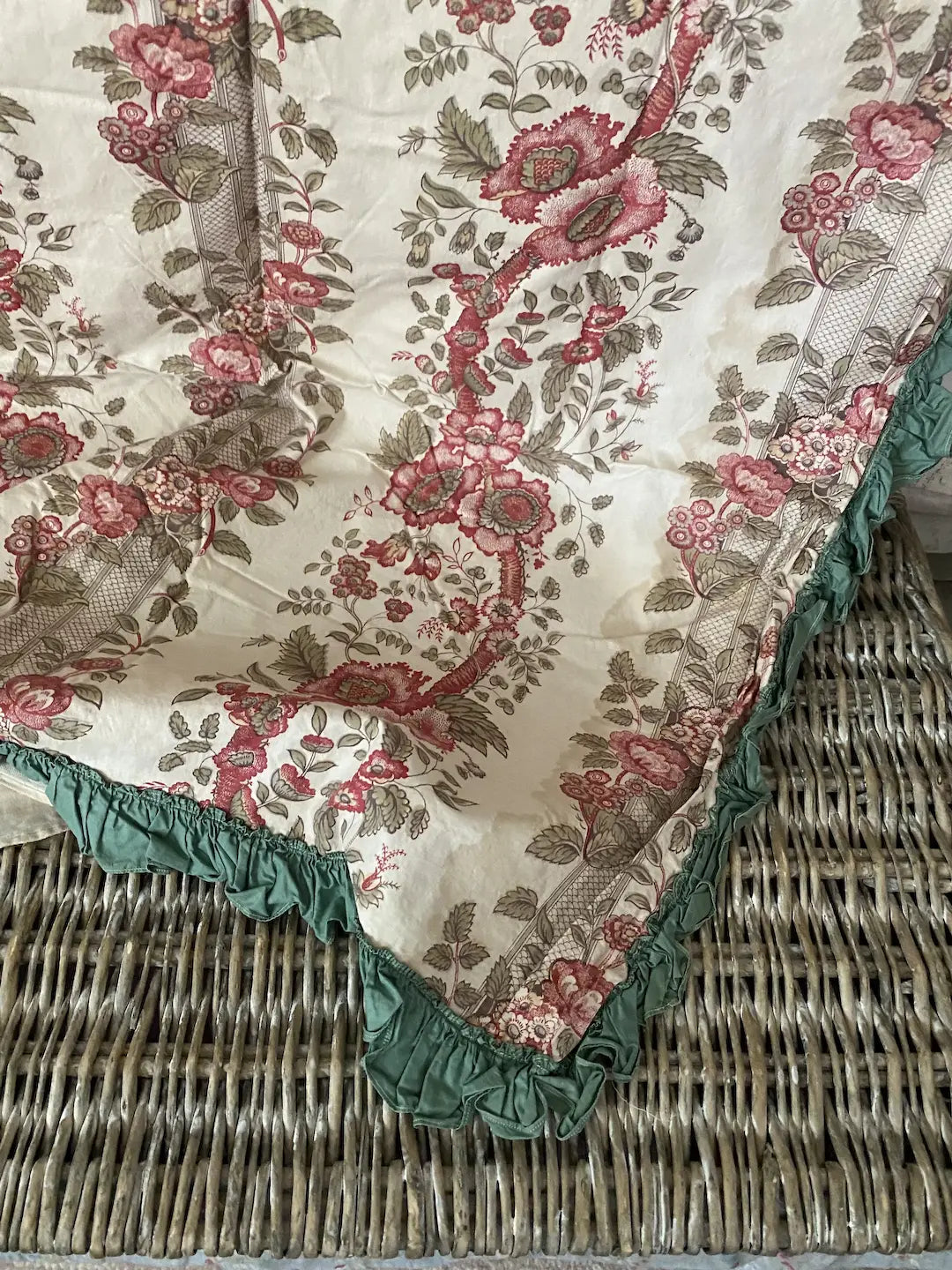 Antique French Window Curtain Panel