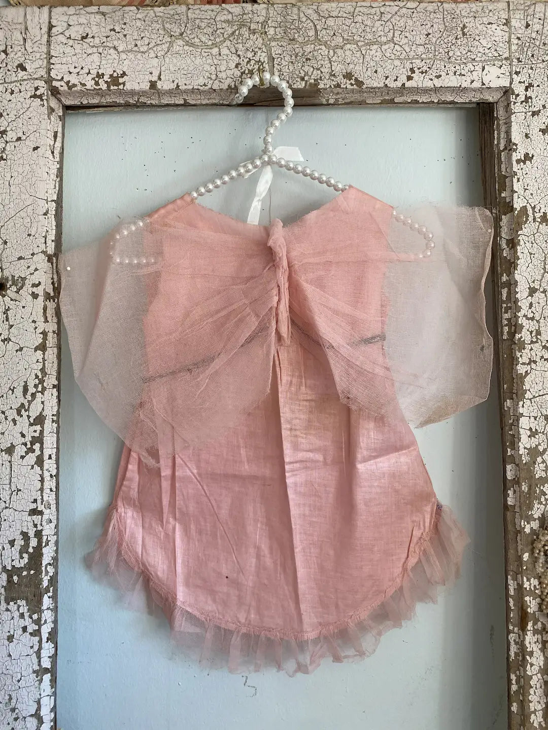 Antique Ballet Dress Tutu Costume Pink Fairy Wings Gauze Lace