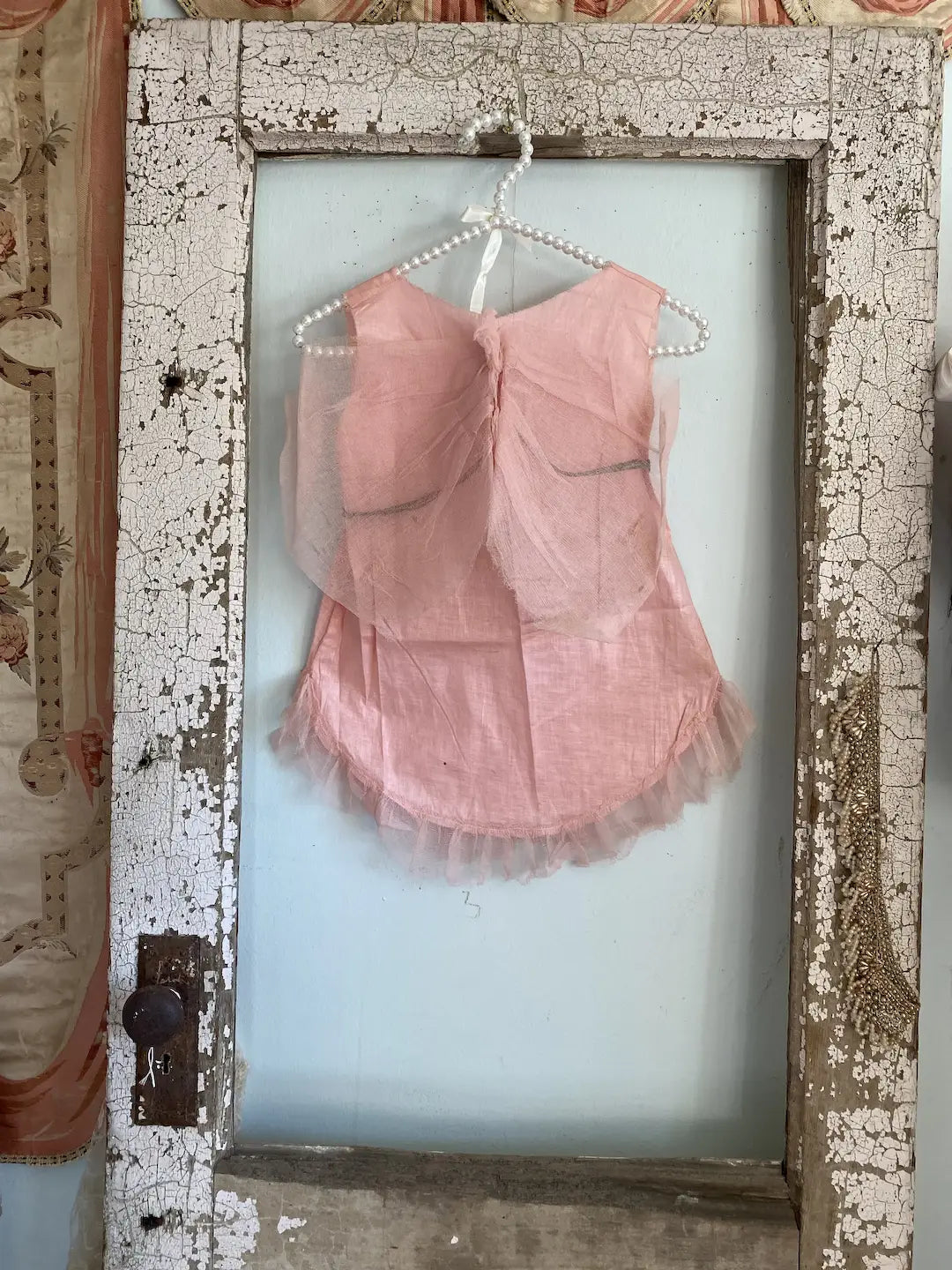 Antique Ballet Dress Tutu Costume Pink Fairy Wings Gauze Lace