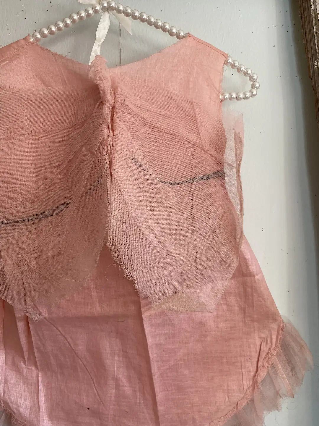 Antique Ballet Dress Tutu Costume Pink Fairy Wings Gauze Lace