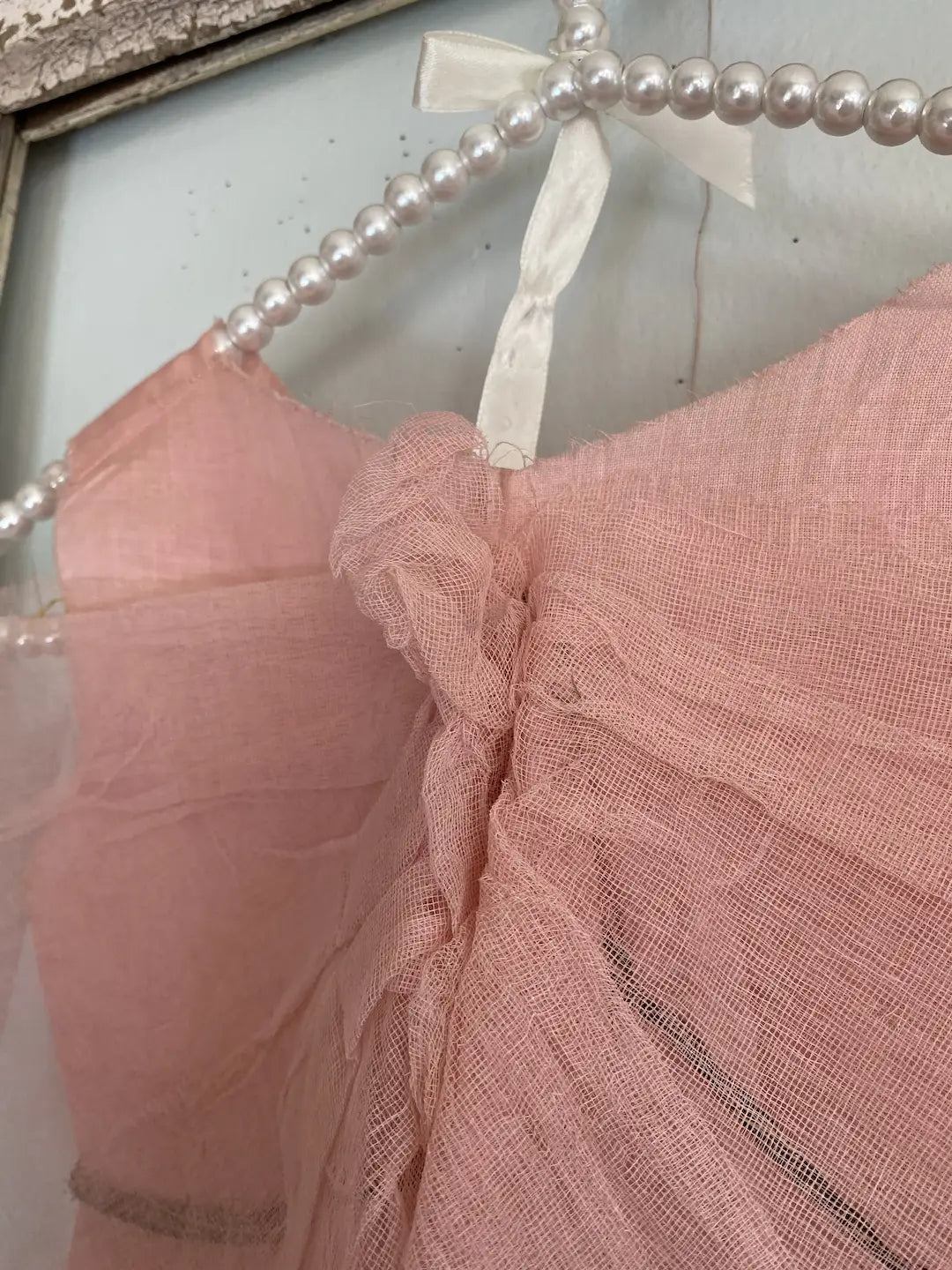 Antique Ballet Dress Tutu Costume Pink Fairy Wings Gauze Lace