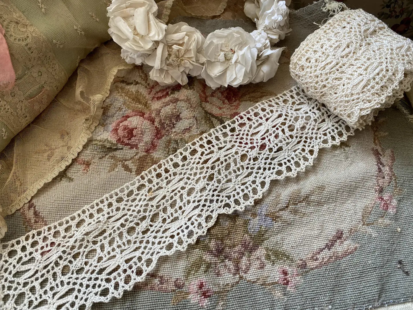 Antique Cluny Lace Trim 5 Yards