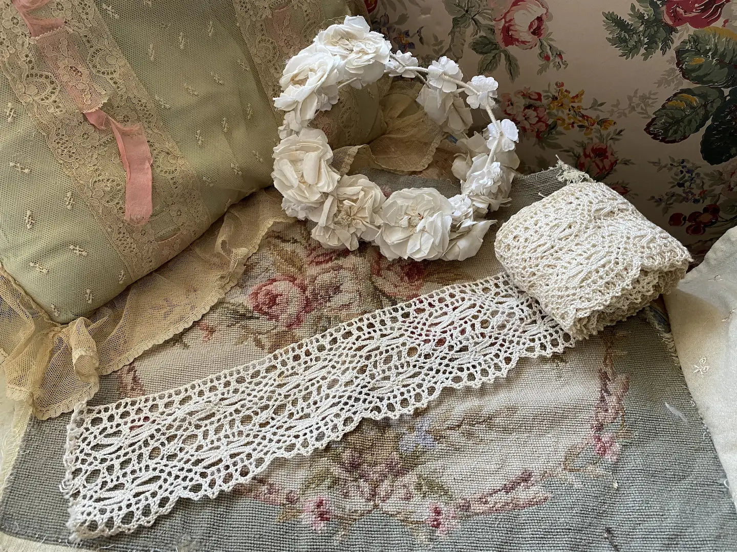 Antique Cluny Lace Trim 5 Yards