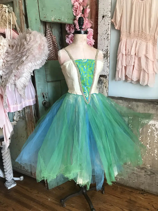Vintage Ballet Tutu Costume Gauze Lace