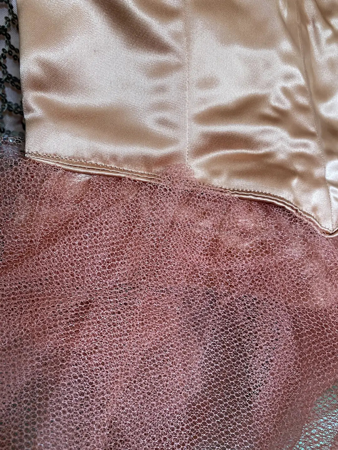 Vintage Childs Ballet Costume Tutu Peach