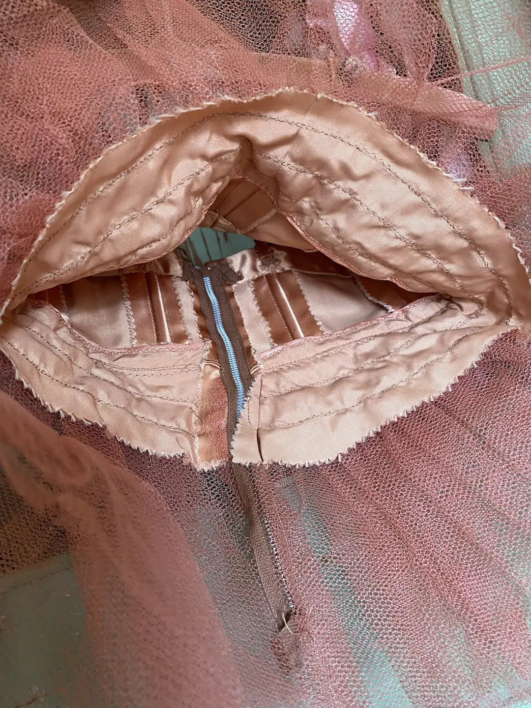 Vintage Childs Ballet Costume Tutu Peach