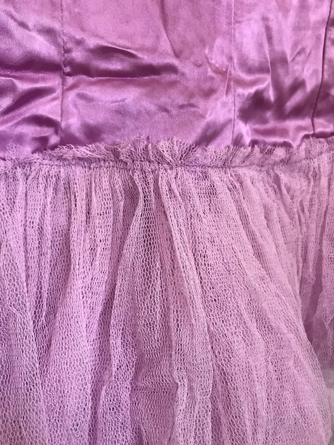 Vintage Lilac Pink Tulle Lace Ballet Tutu Costume
