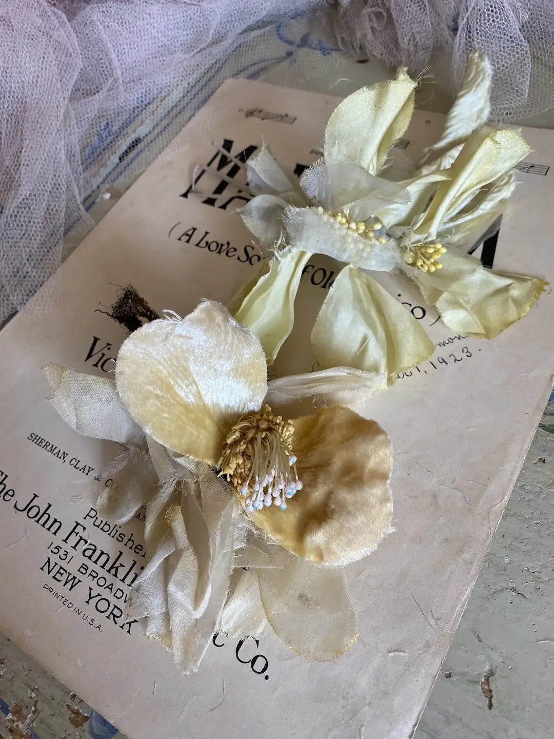 Vintage Millinery Collection Pastel Yellow