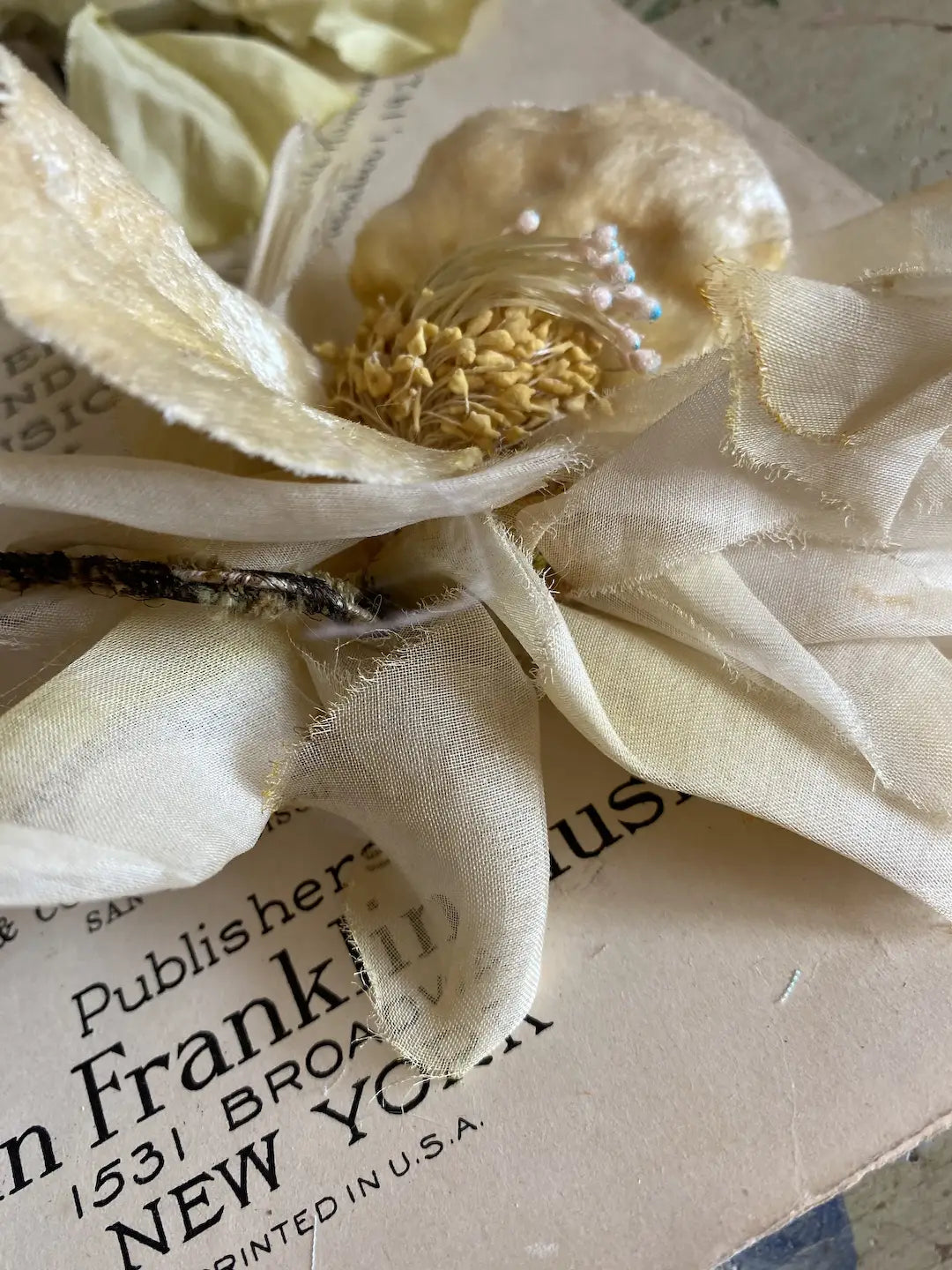 Vintage Millinery Collection Pastel Yellow