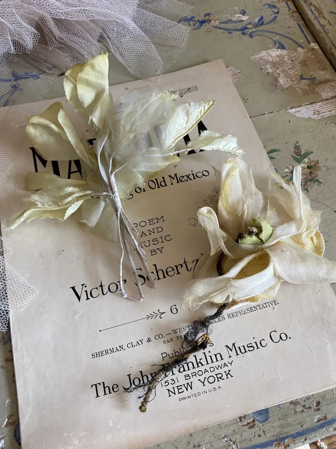 Vintage Millinery Collection Pastel Yellow