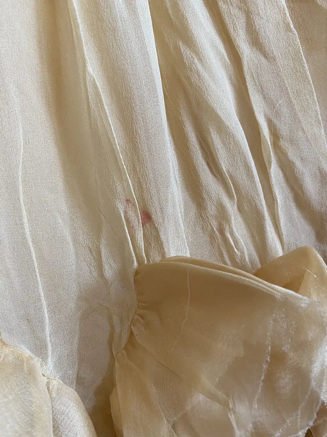 Vintage Silk Ruffled Dance Costume Dress