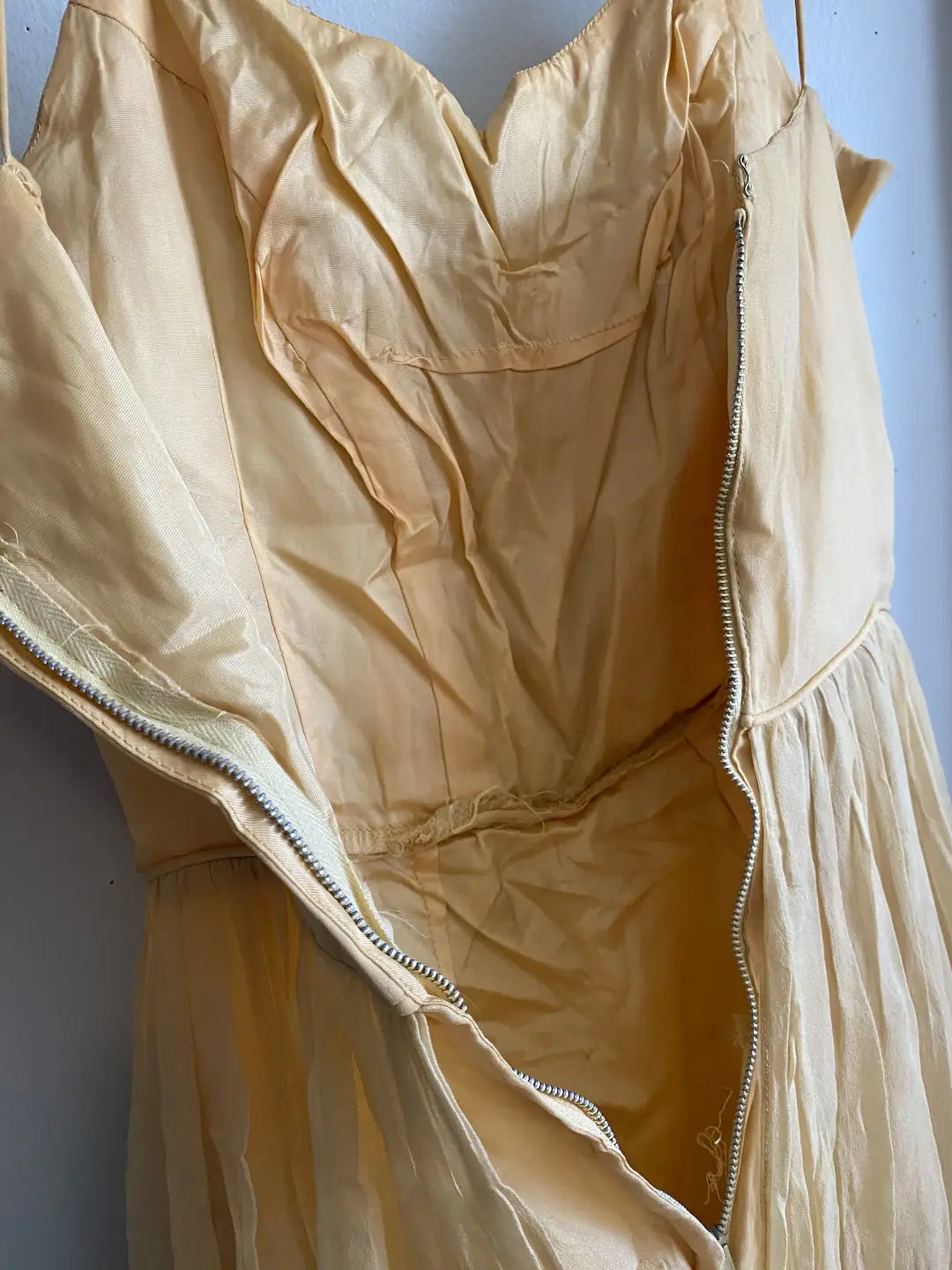 Vintage Silk Ruffled Dance Costume Dress