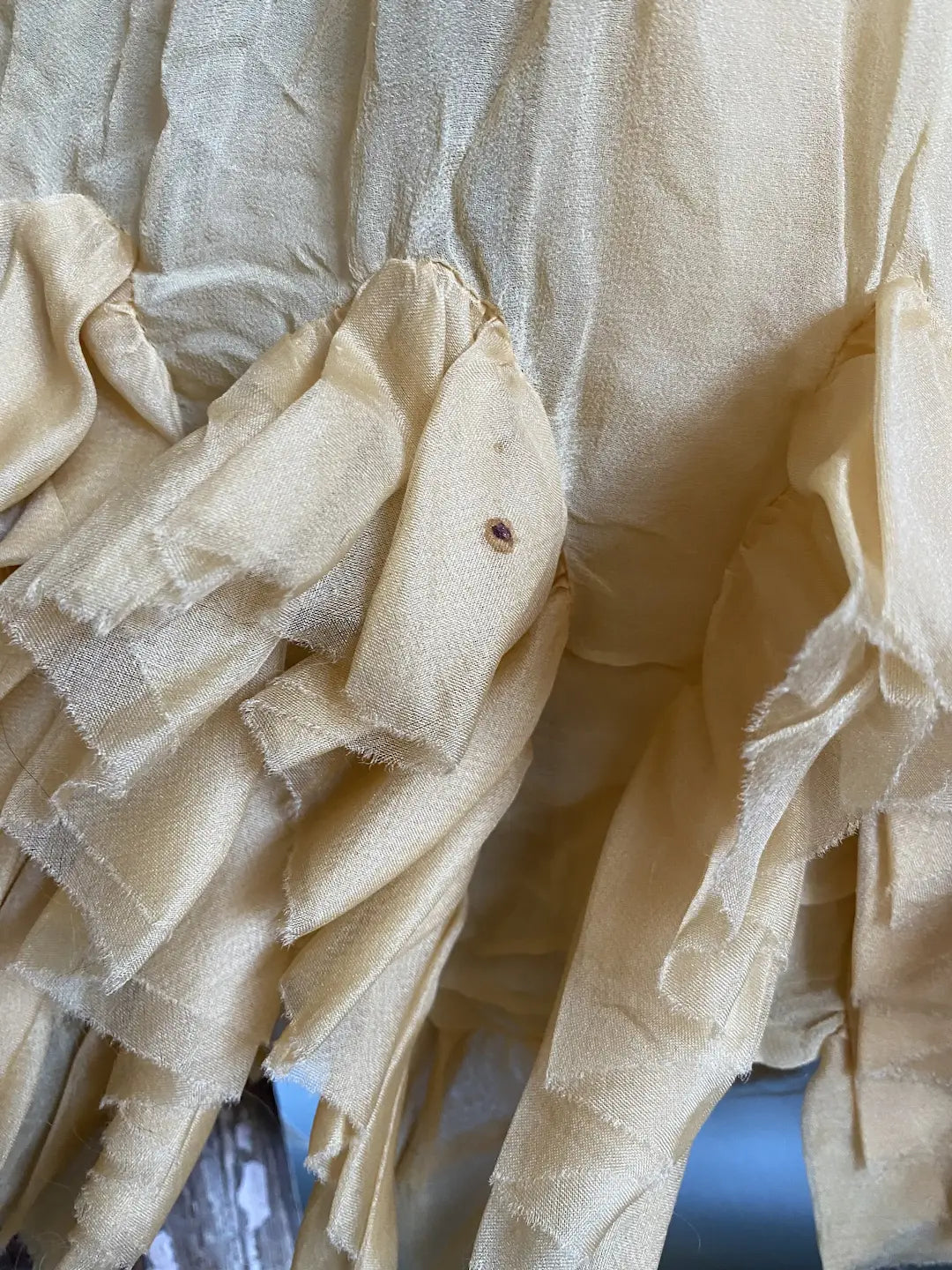 Vintage Silk Ruffled Dance Costume Dress