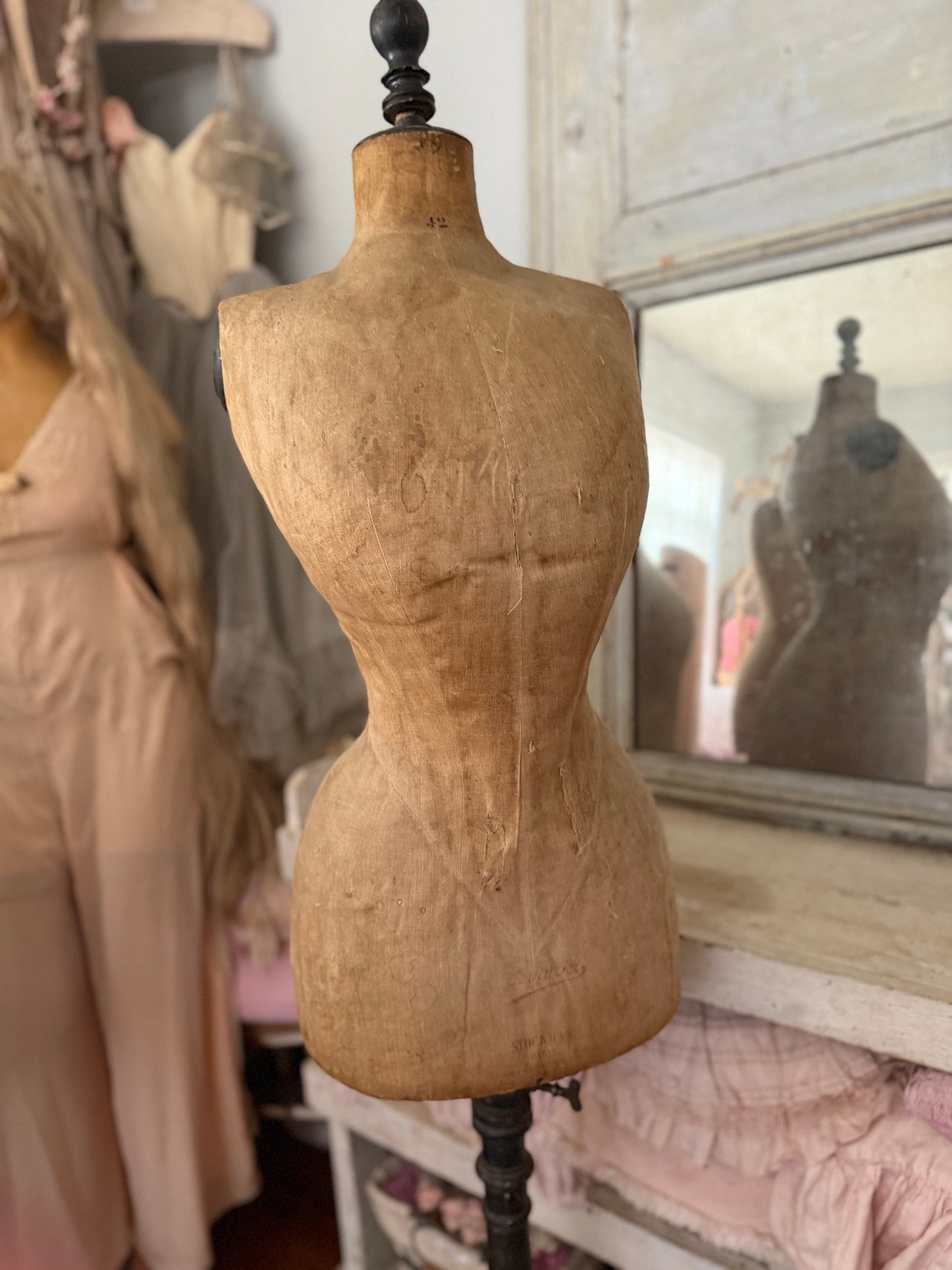 Antique Stockman Wasp Waist Mannequin