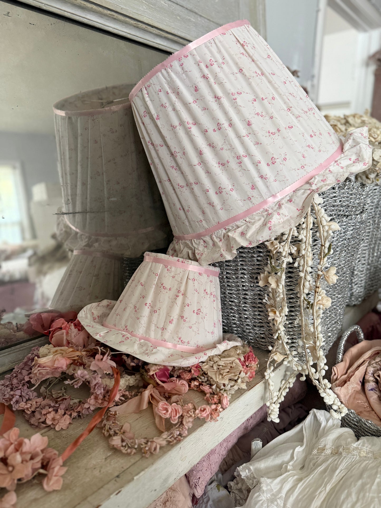 Custom Rachel Ashwell Shabby Chic Pink Lampshade