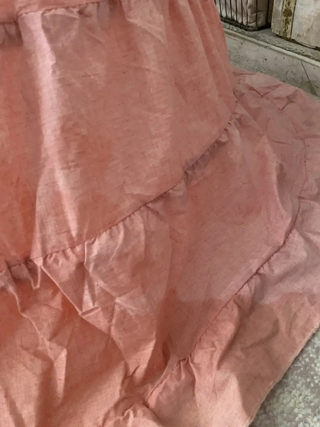 Vintage Pink Crinoline Hoop Skirt