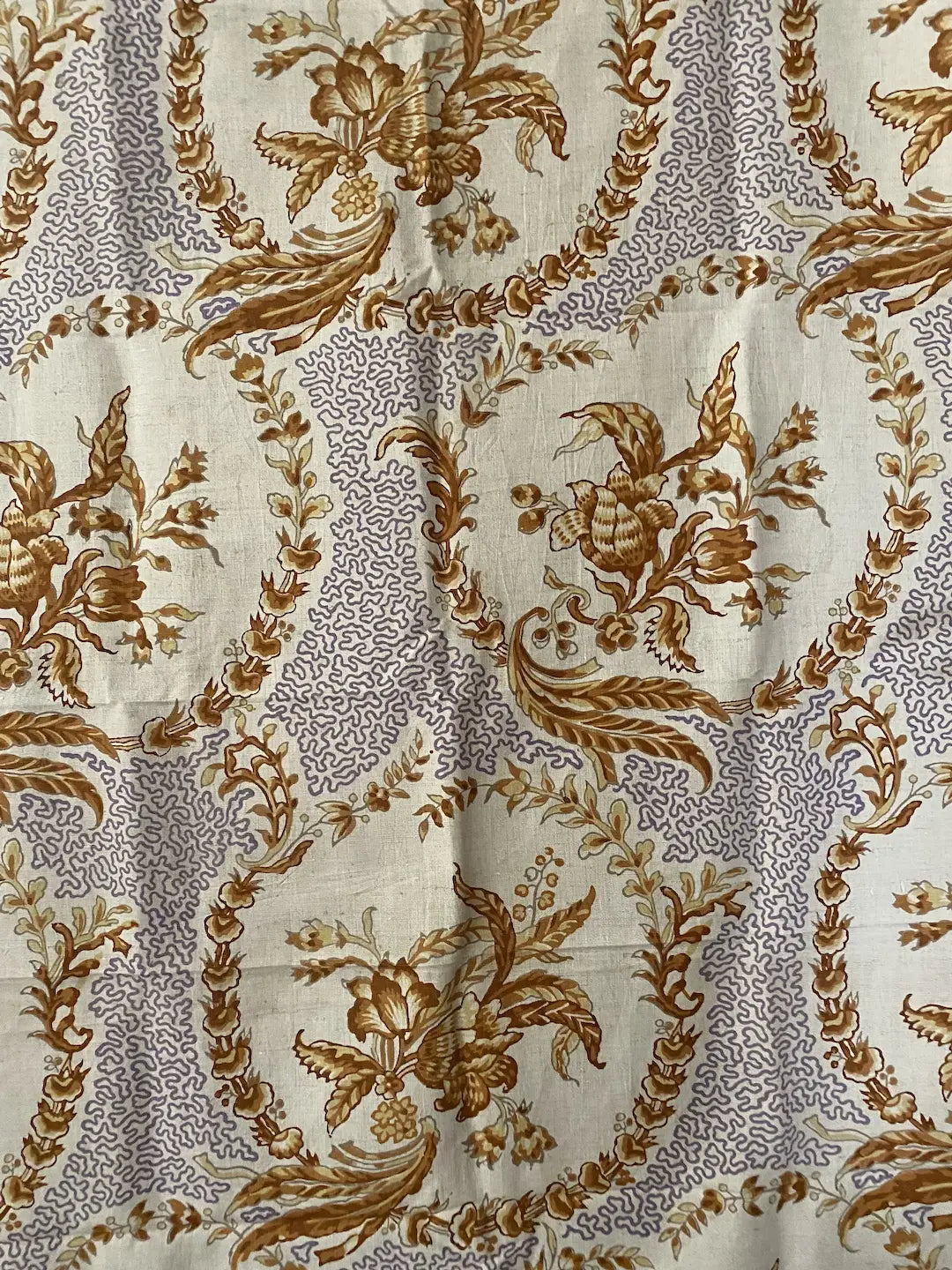 Antique Art Nouveau French Fabric