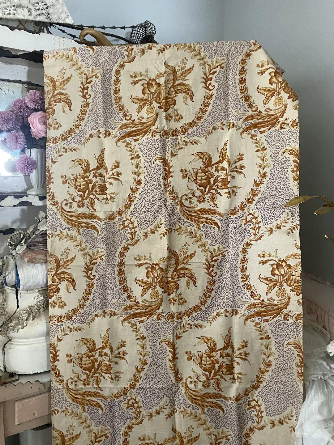 Antique Art Nouveau French Fabric