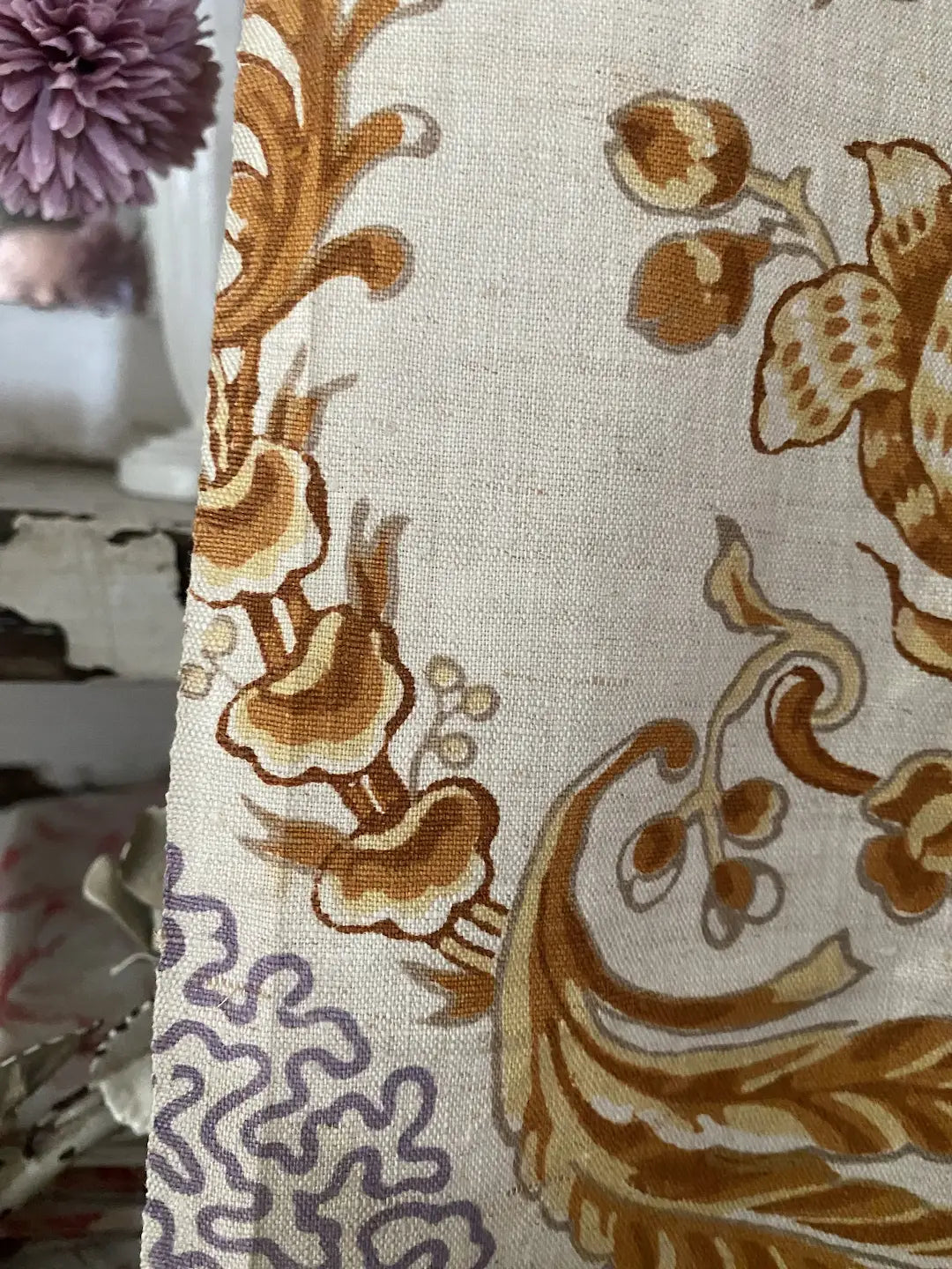 Antique Art Nouveau French Fabric