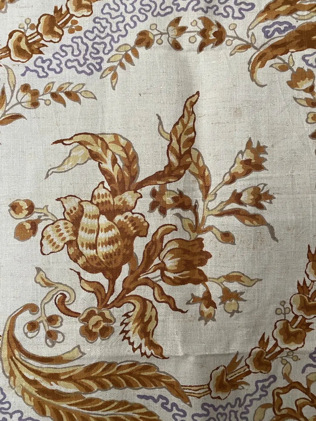 Antique Art Nouveau French Fabric