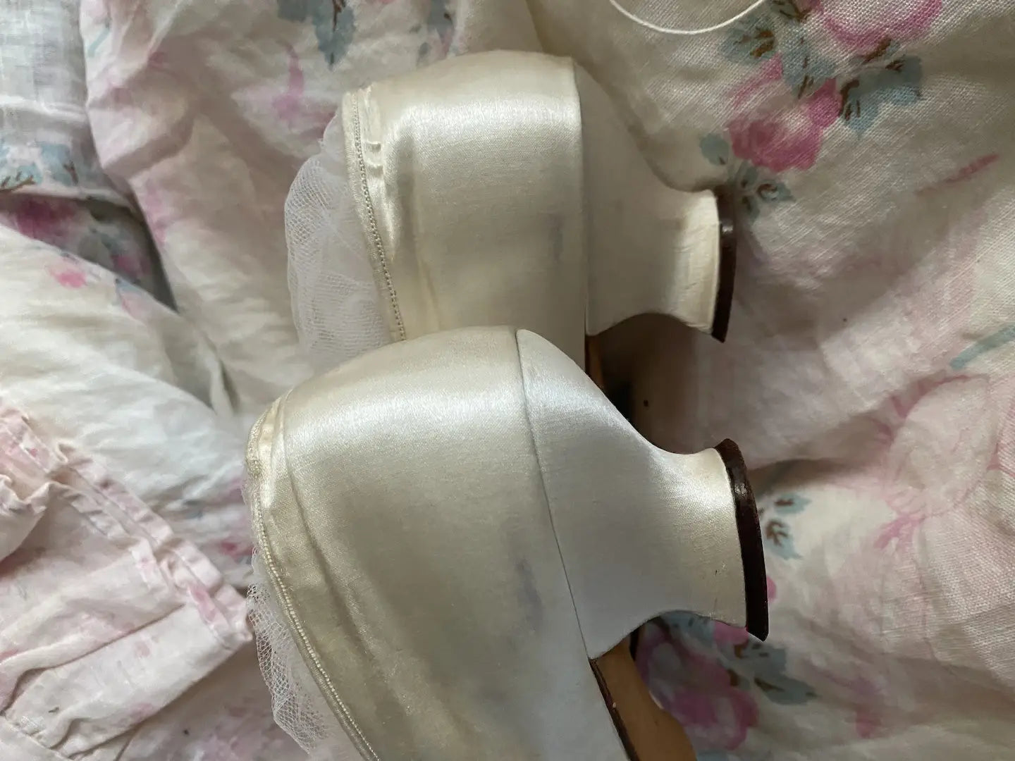 Antique Silk Wedding Shoes Museum Deaccession