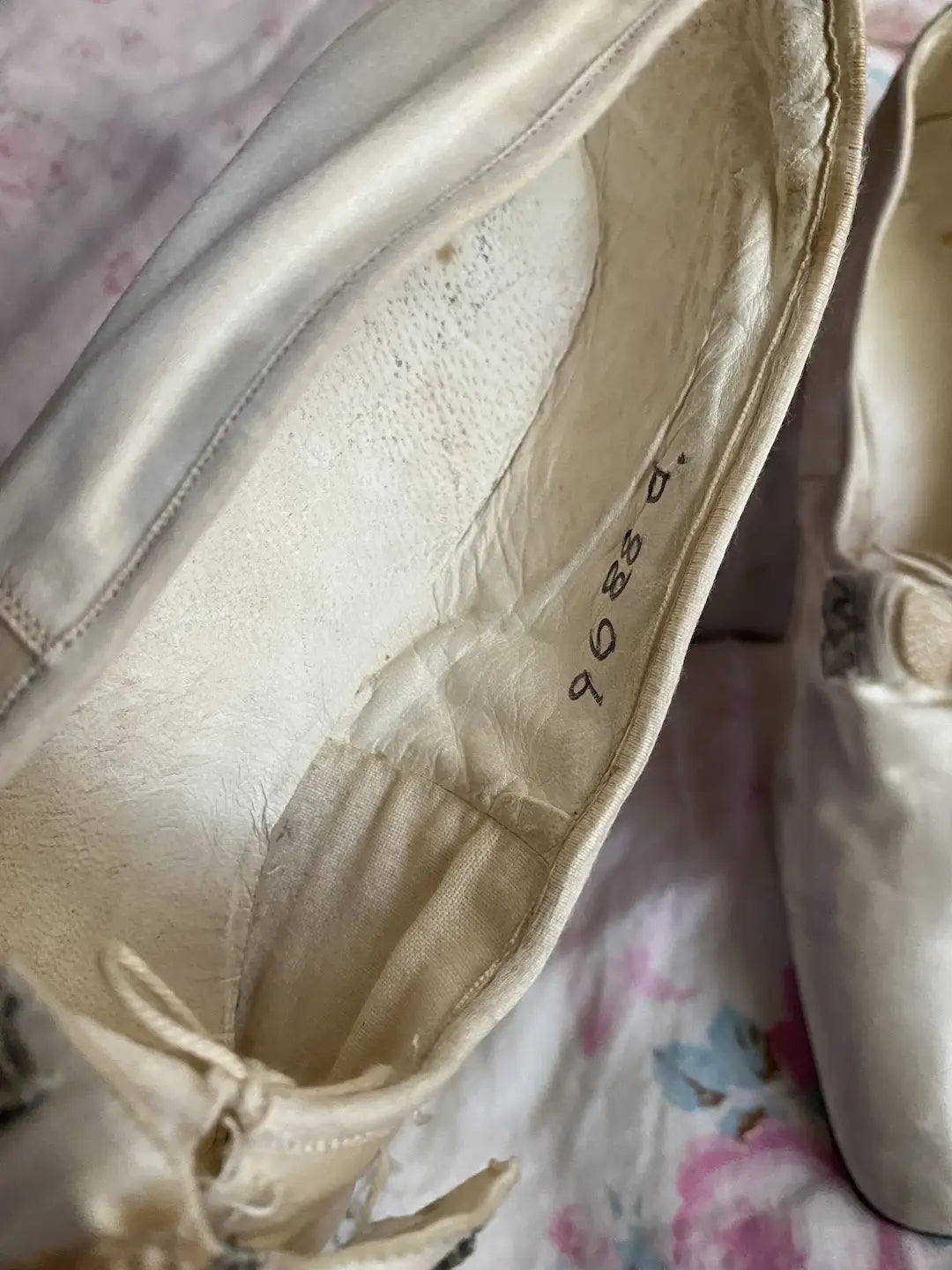 Antique Silk Wedding Shoes Museum Deaccession