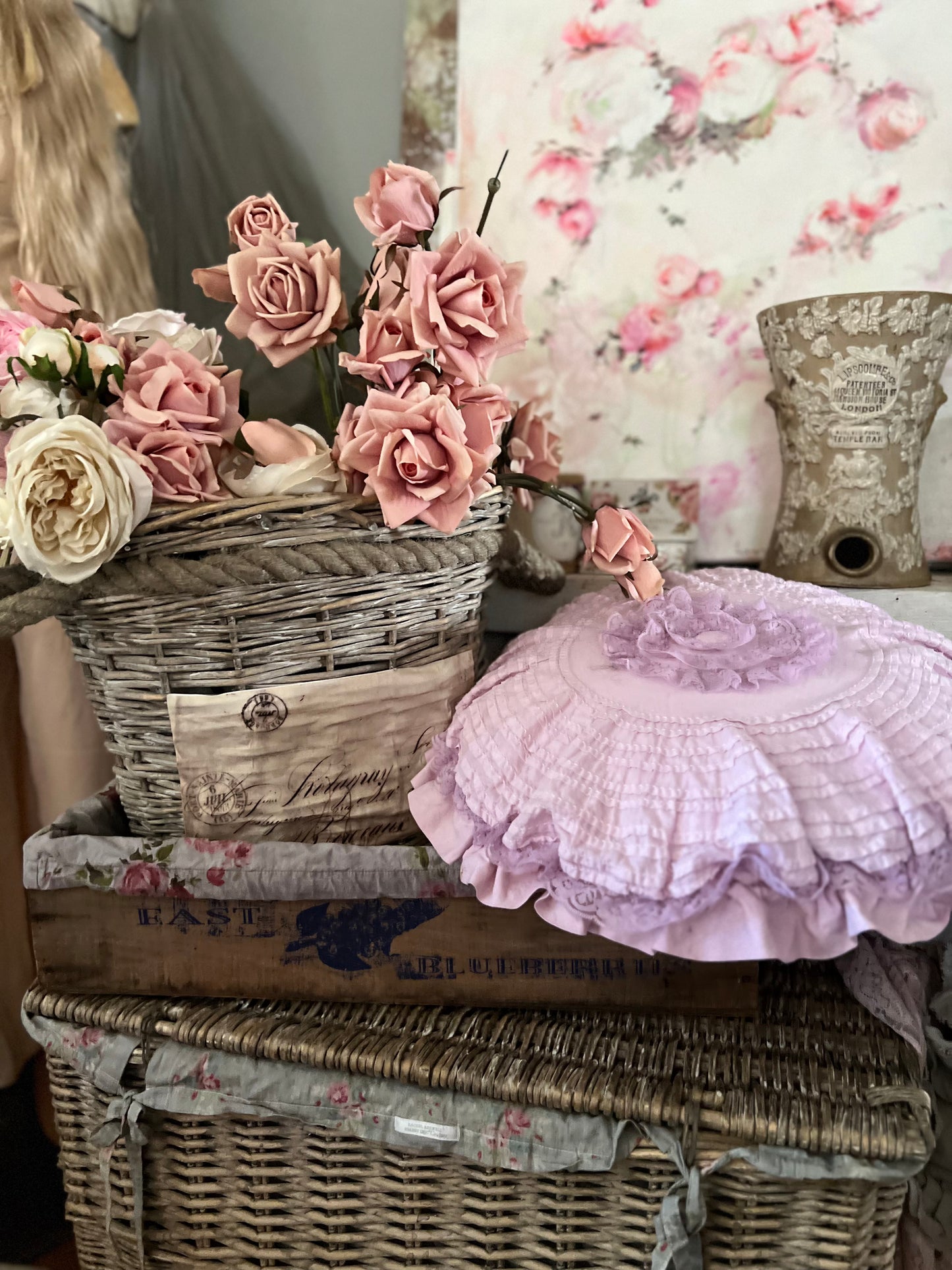 RARE Discontinued Rachel Ashwell Pink Petticoat Pillow