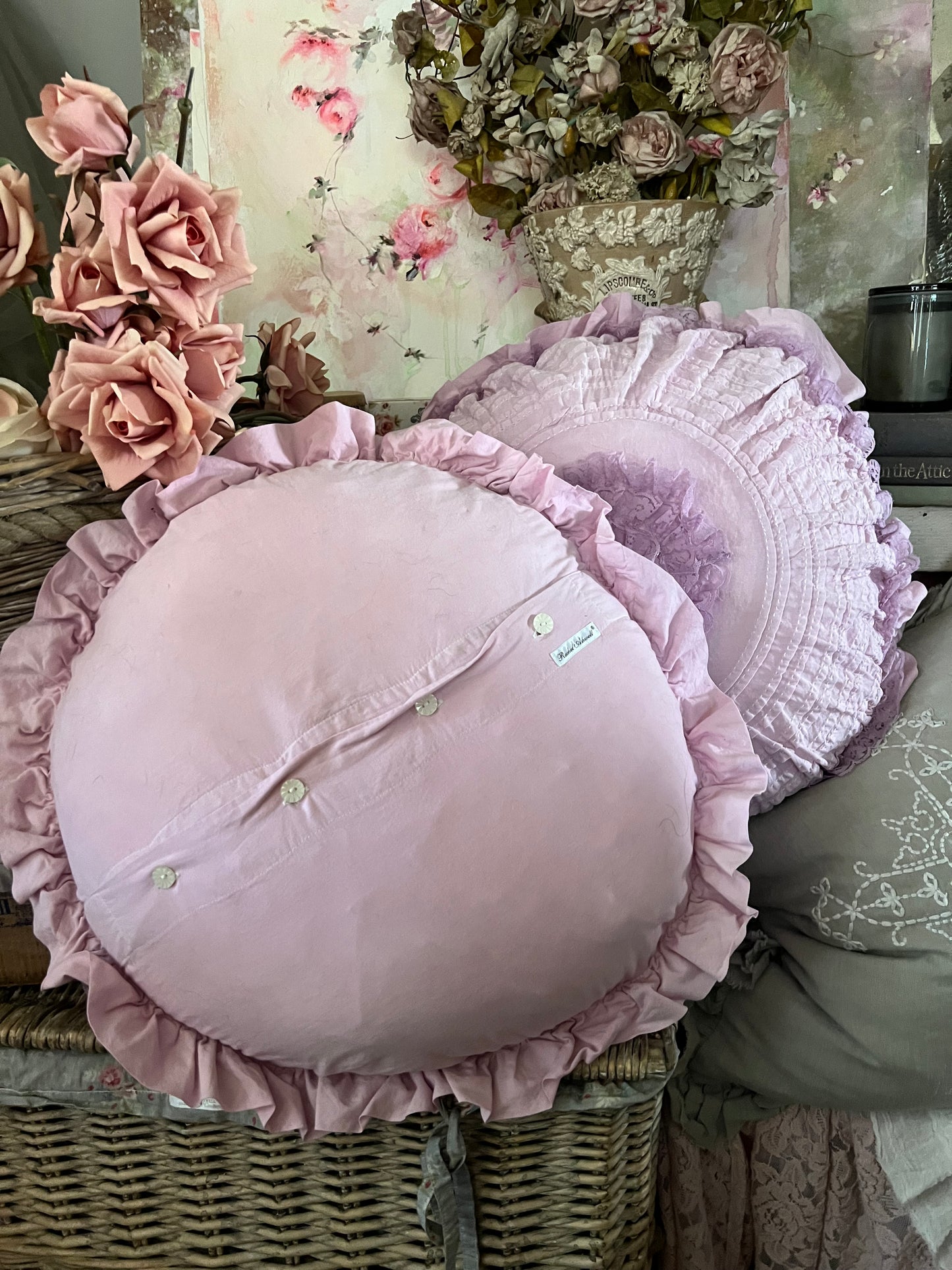 RARE Discontinued Rachel Ashwell Pink Petticoat Pillow