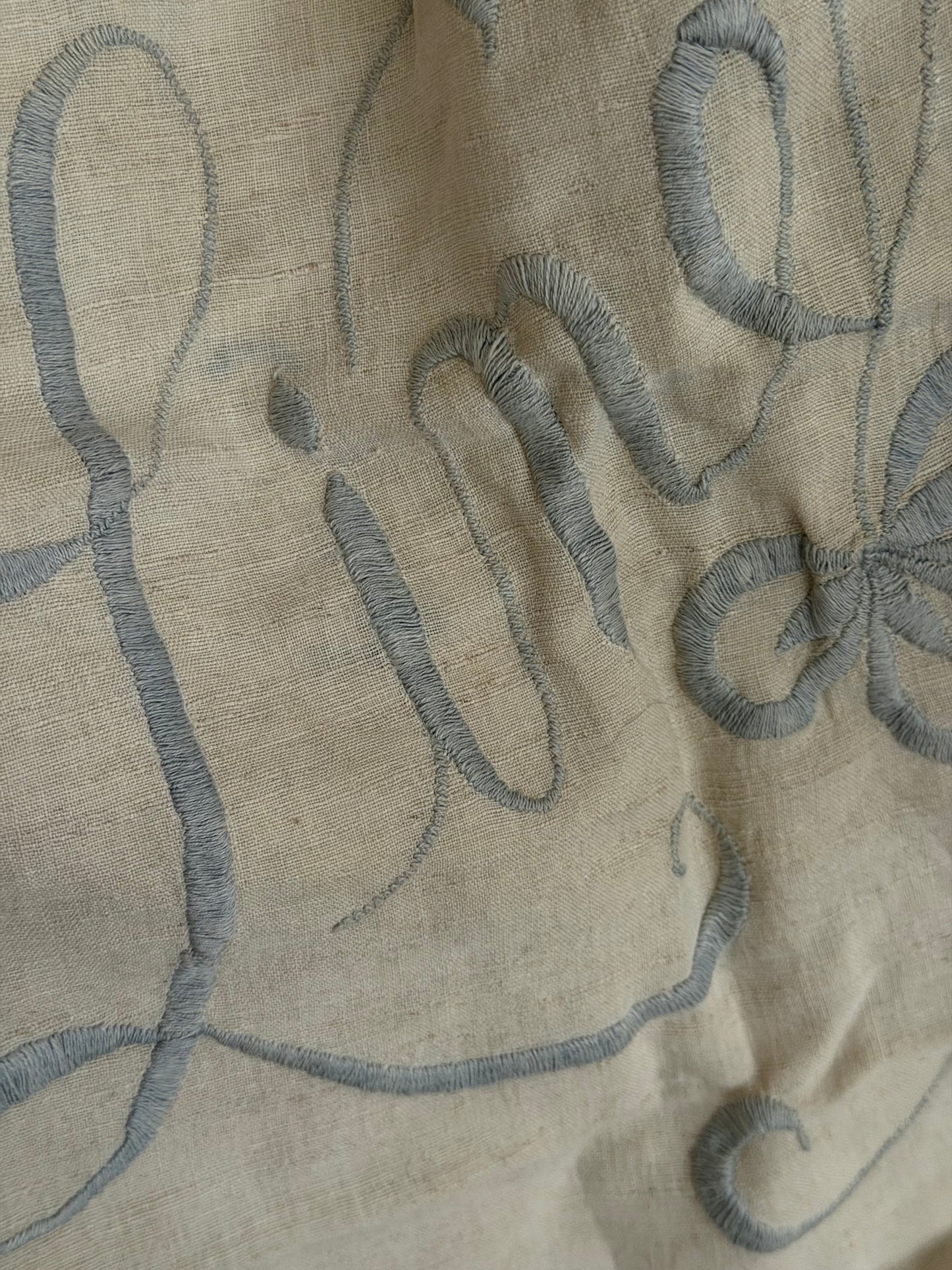 Antique Linens Drawstring Bag