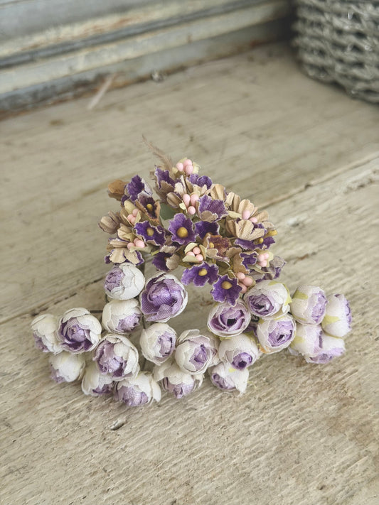 Collection Antique Vintage Millinery Flowers Petite