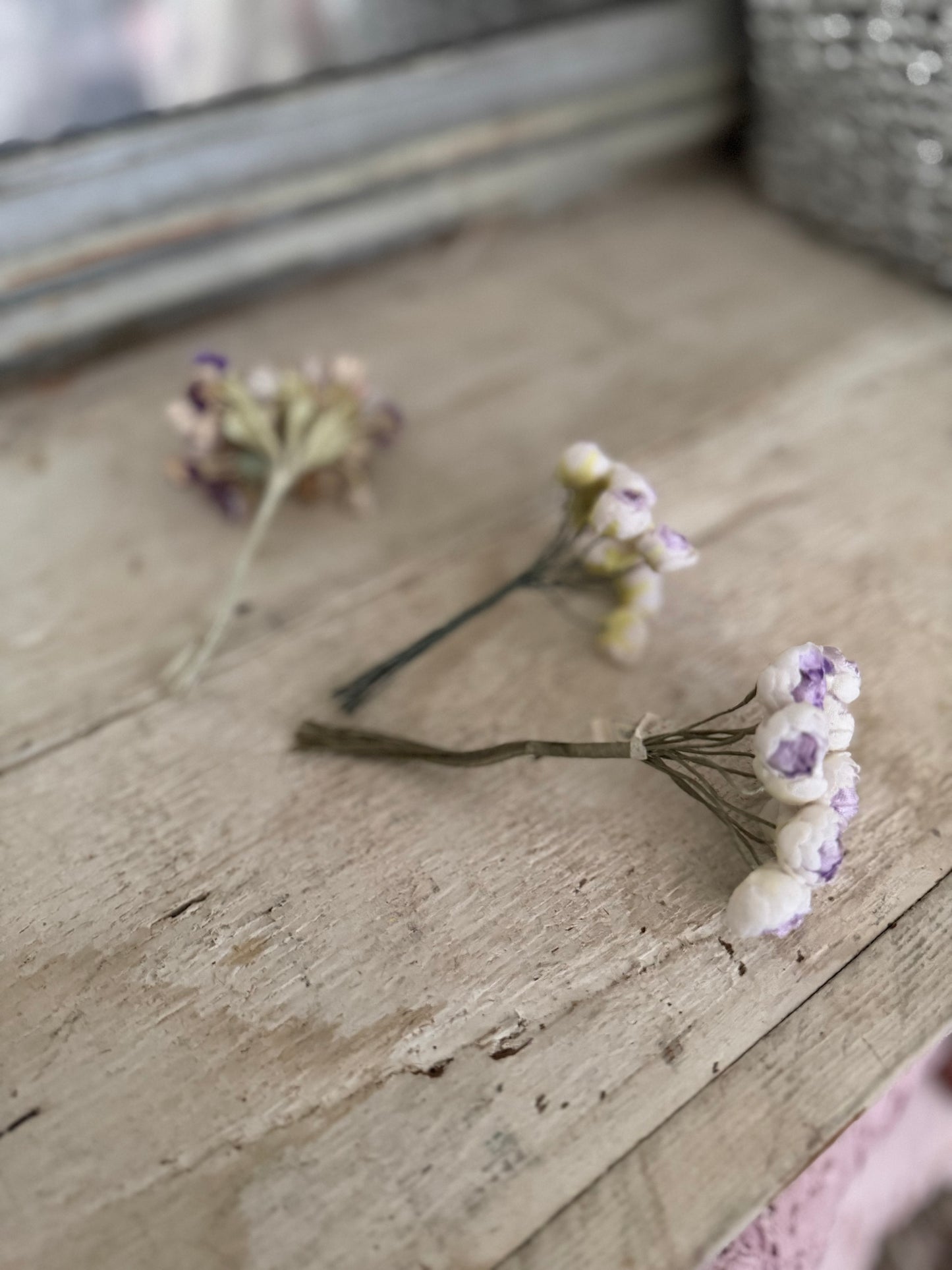 Collection Antique Vintage Millinery Flowers Petite