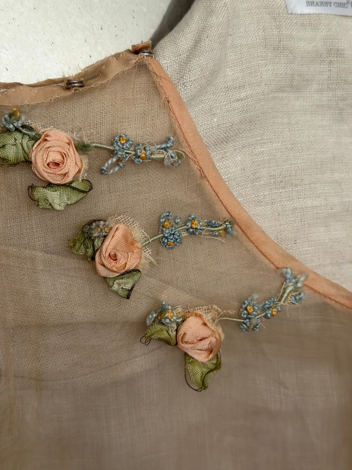 Antique Pink Ribbonwork Dress
