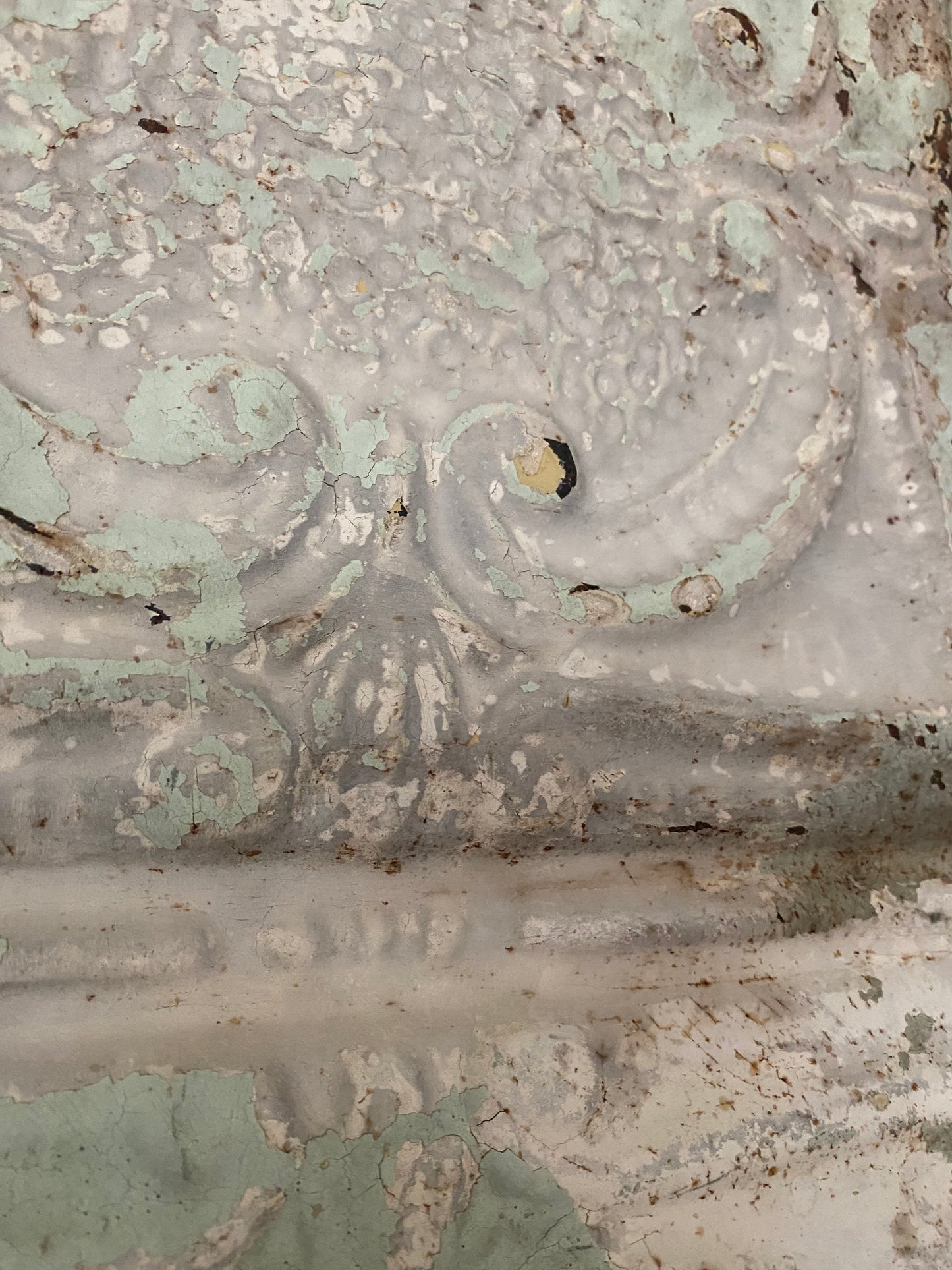 Antique Chippy Ceiling Tin Tile Panel