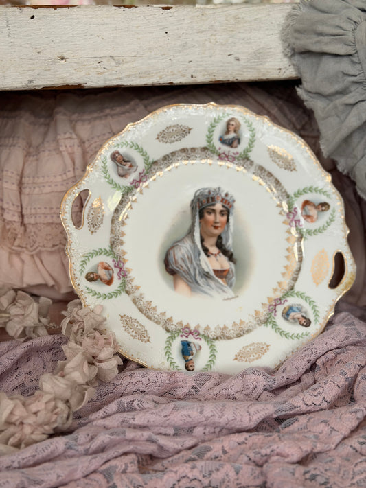 Antique Portrait Plate
