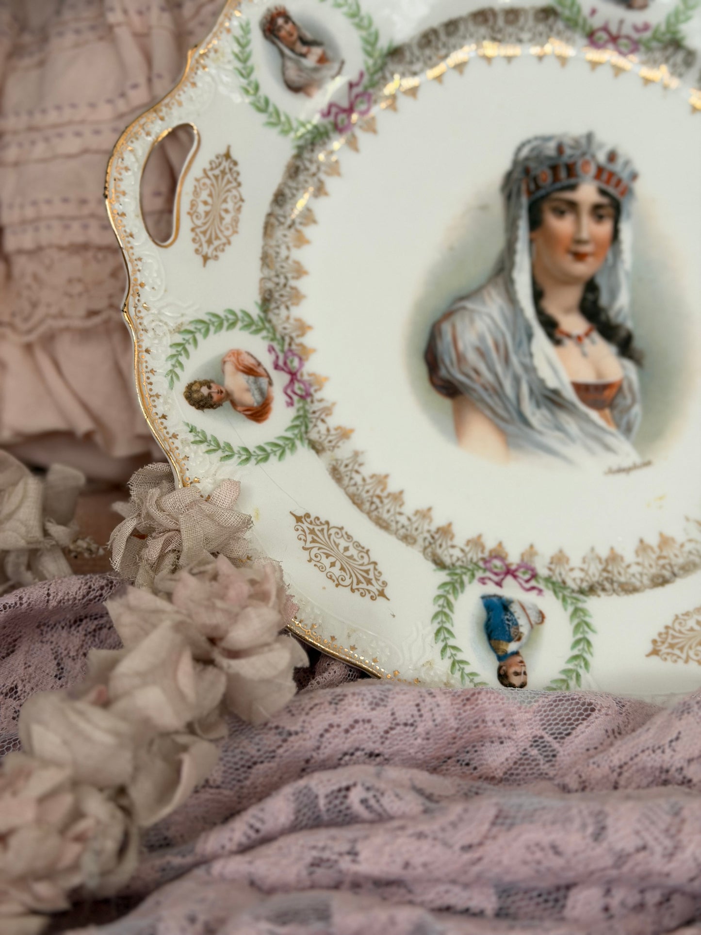Antique Portrait Plate
