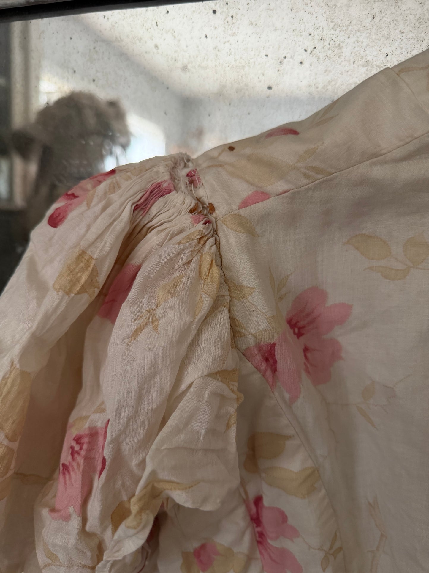 Antique Victorian Pink Floral Bodice