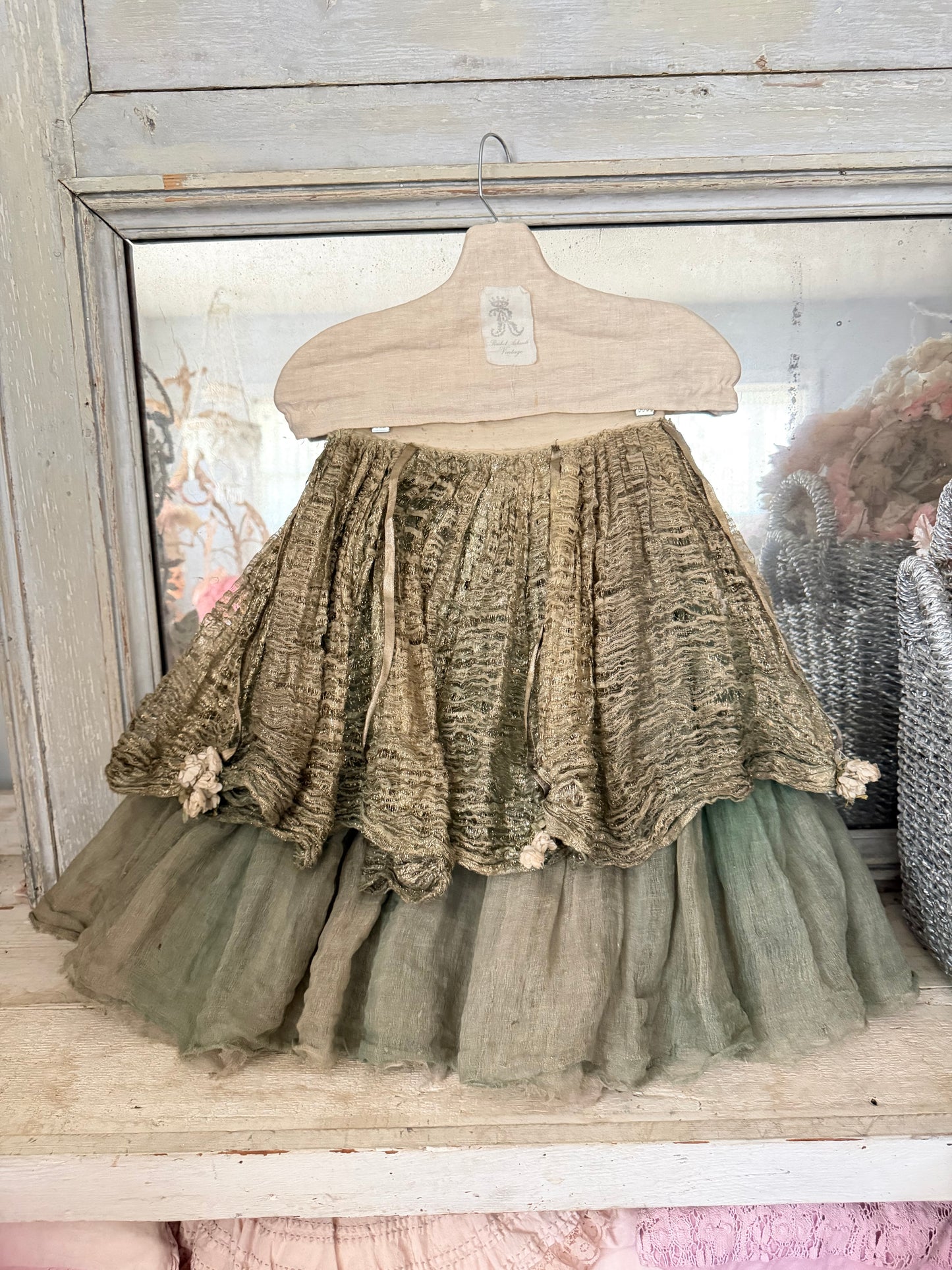 RARE Antique French Ballet Theater Costume Skirt
