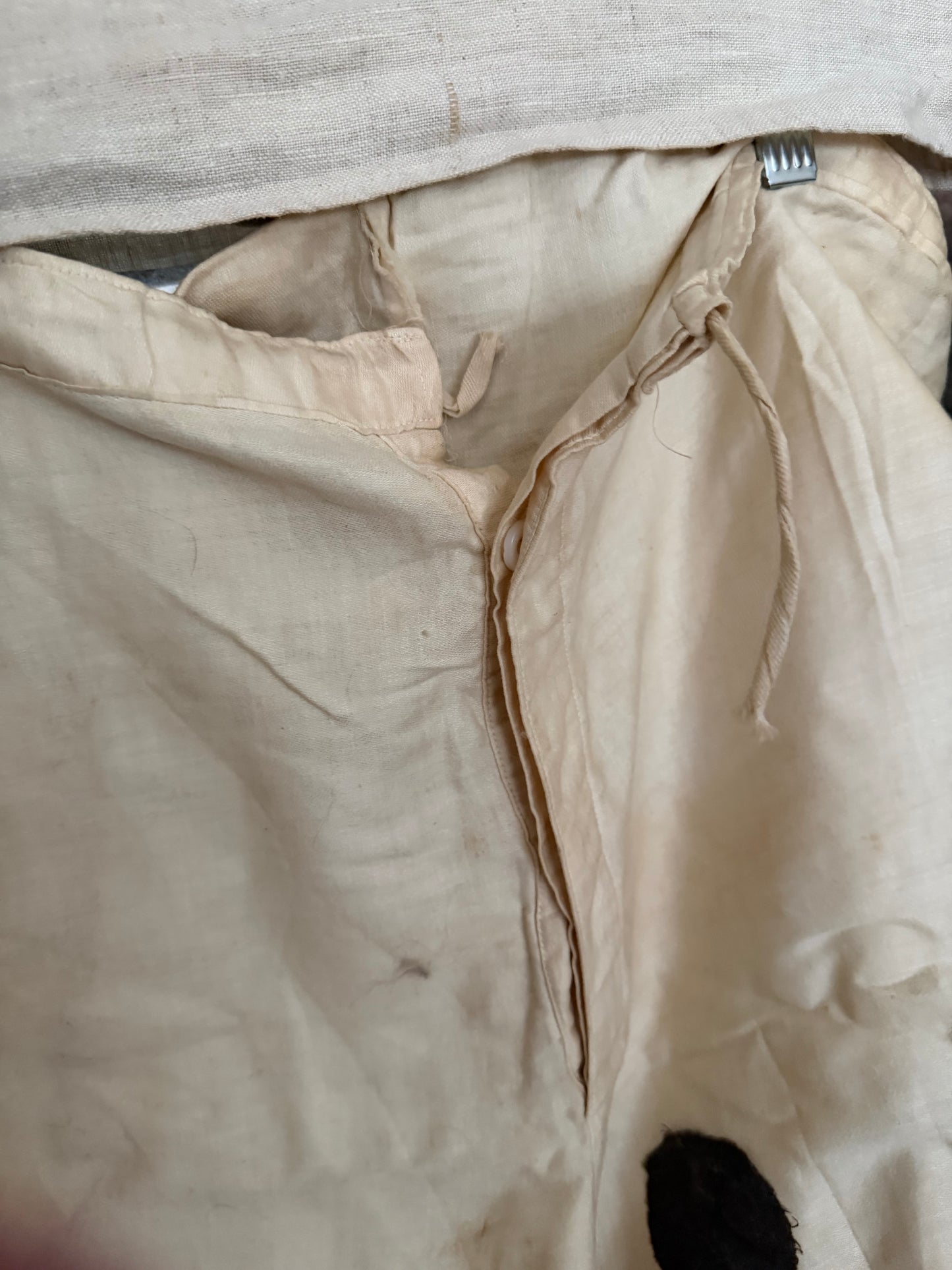 Antique French Pierrot Costume Pants