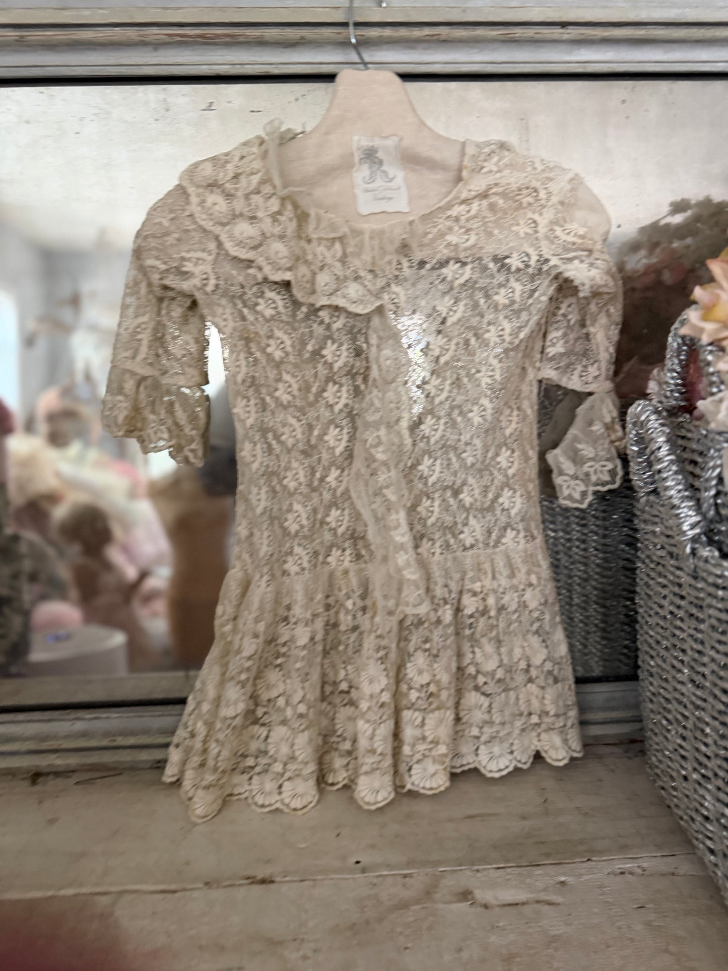 Antique White Lace Dress