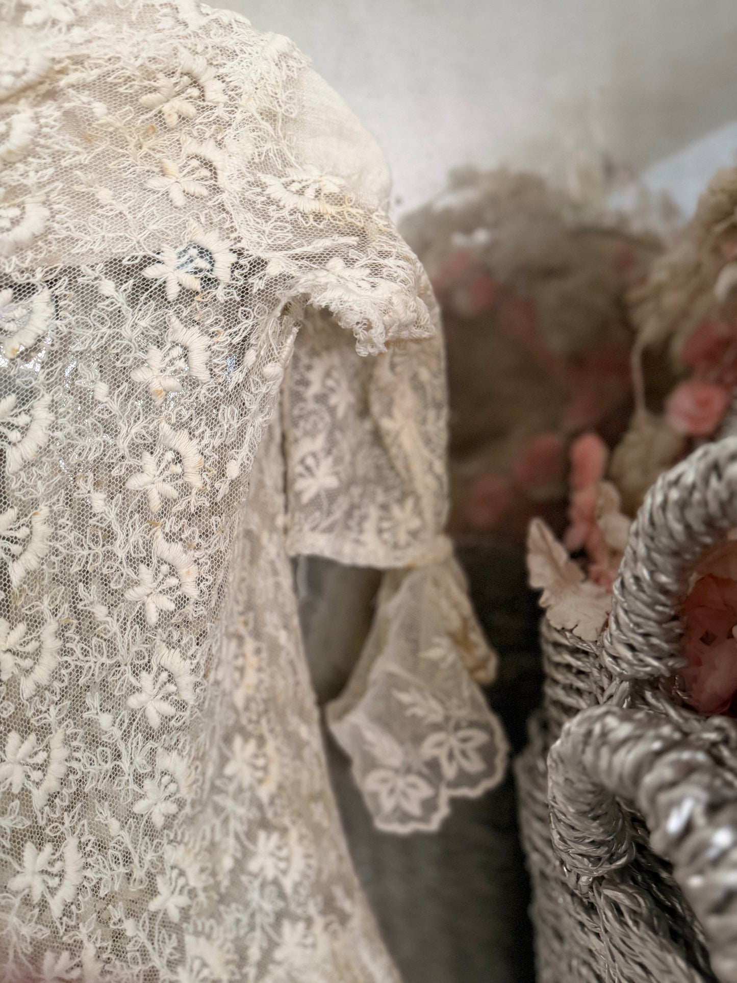 Antique White Lace Dress