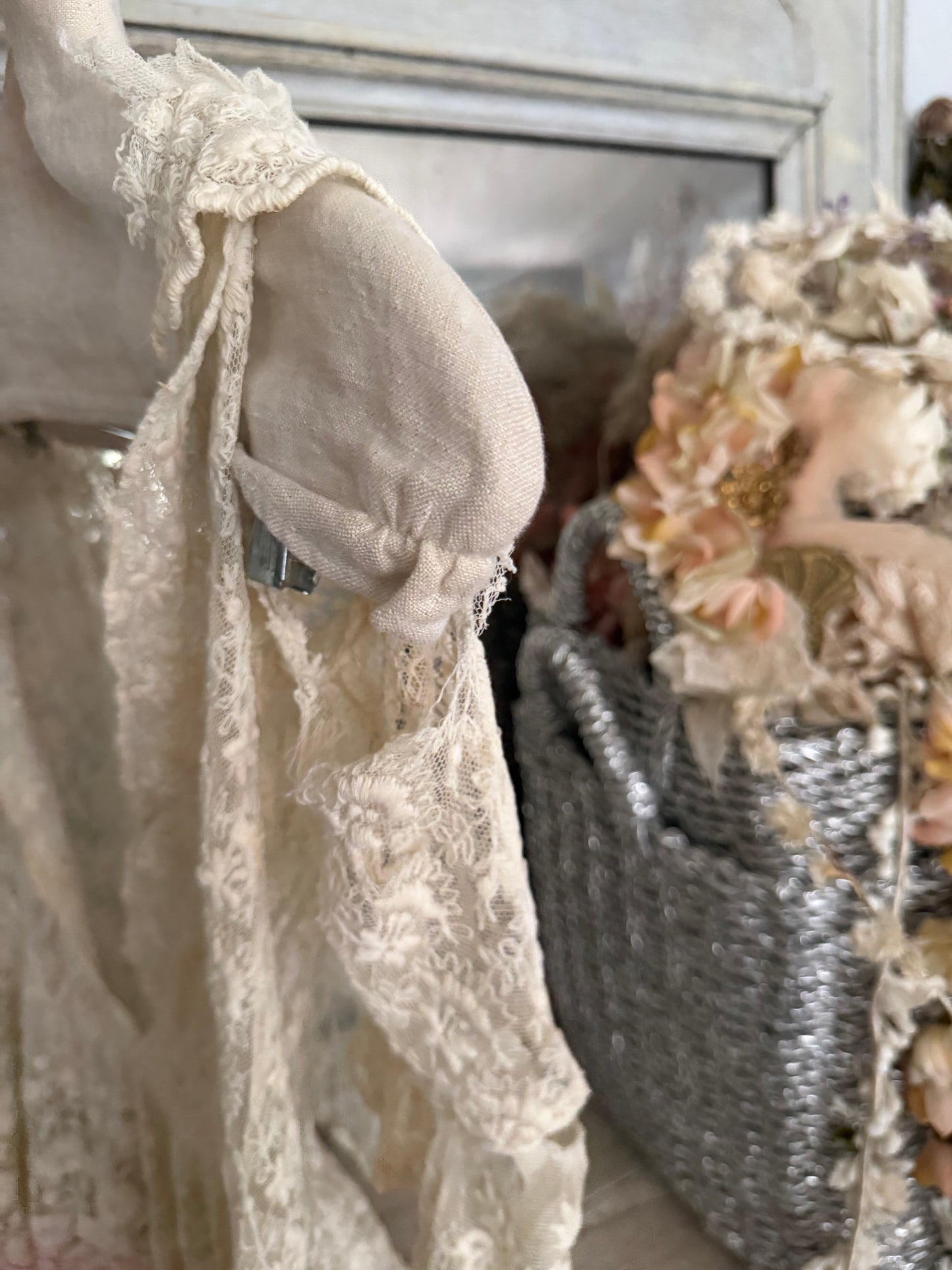 Antique White Lace Dress