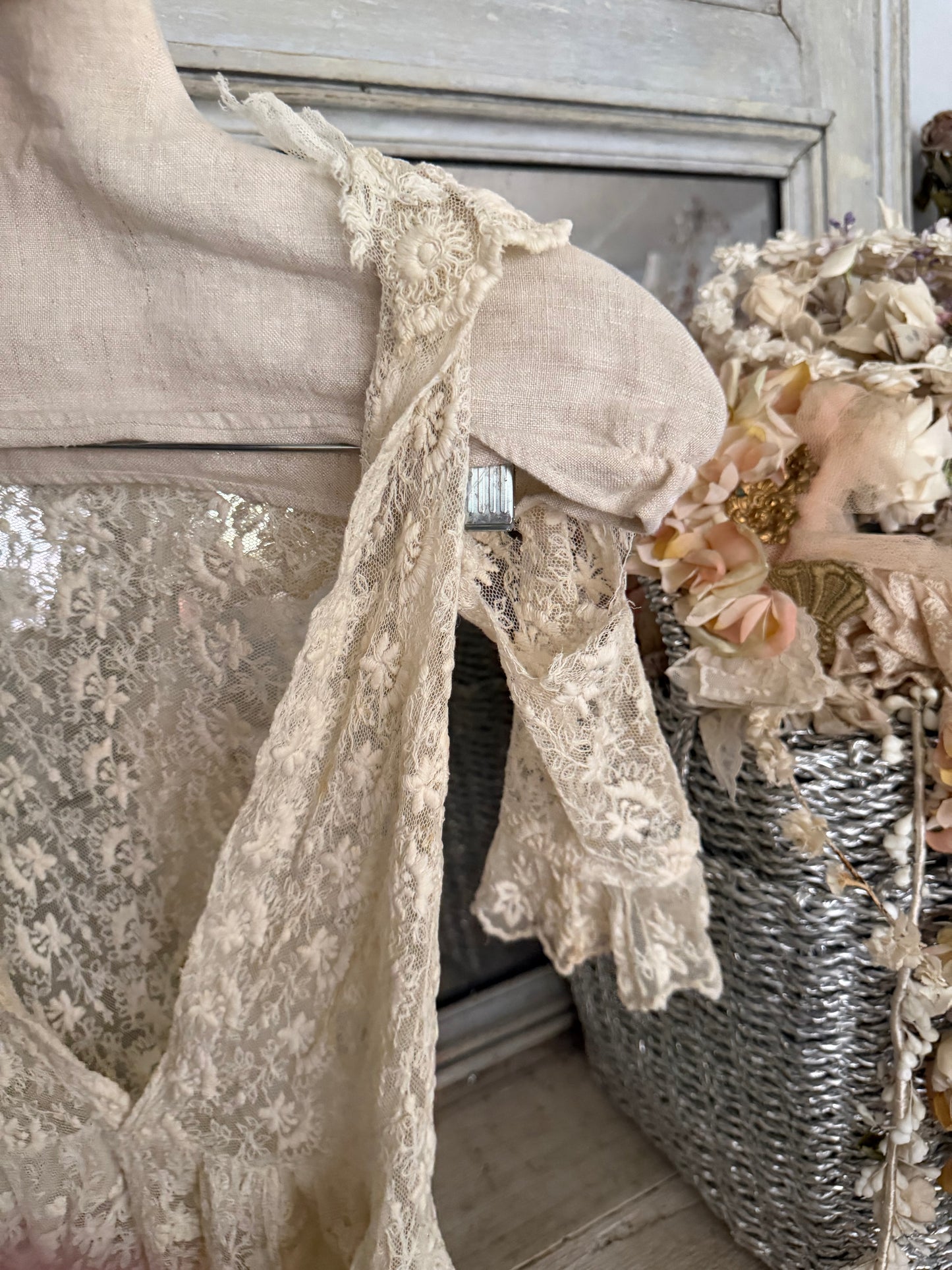 Antique White Lace Dress
